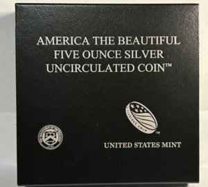 2018-P Cumberland Island National Seashore 5 oz Silver ATB with OGP Box & COA - Picture 1 of 4