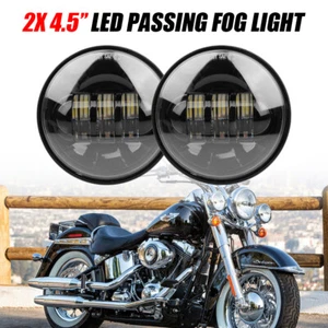 2x LED Nebelscheinwerfer 4,5 Zoll Zusatzscheinwerfer für Harley Davidson Modelle - Bild 1 von 8