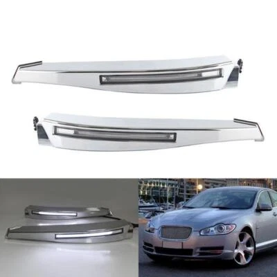 Luces de circulación diurna LED DRL luz antiniebla parachoques de conducción aptas para Jaguar XF 08-10 Foto 1 de 4
