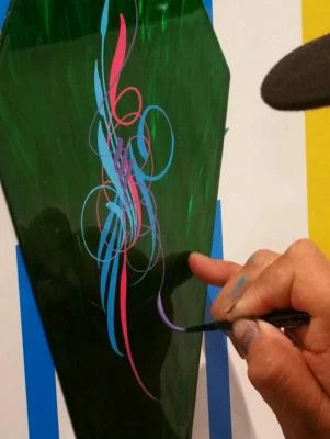 # 00 Mack - Von Dago PELO SINTÉTICO Cepillo de desplazamiento / rayas   Foto 1 de 4