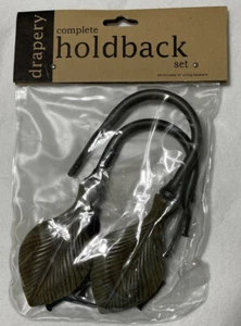 Drapery Complete holdback set 2 Pcs. Palm Leaf HDBK WB - Picture 1 of 3