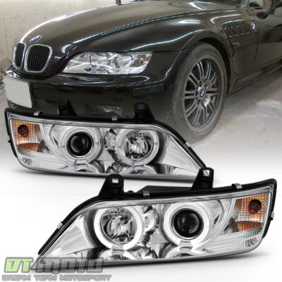 1996-2002 BMW Z3 LED projetor halo duplo faróis lâmpadas par esquerda+direita - Imagem 1 de 4