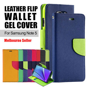 Galaxy Note 5 Case Multi Colorful Gel Leather Wallet Slim Cover For Samsung OZ