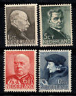 Pays-Bas 1936 Mi. 291-294 Neuf * MH 80% Célébrités, Culture