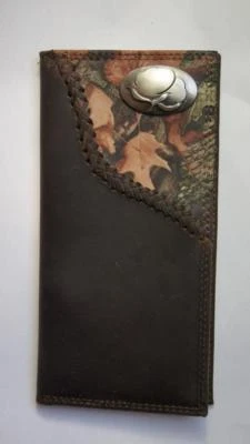 ZEP-PRO COTTON LOGO Fence Row Camo Leather Roper Wallet ONLY NO BOX - Image 1 of 4