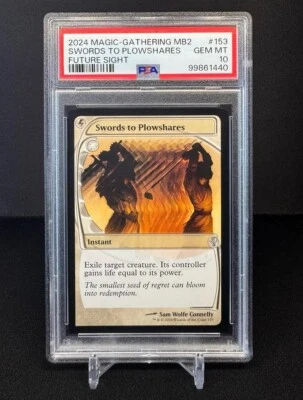 **POP 1** - Swords to Plowshares - MTG #153 - Future Sight - PSA 10 - PRISTINE - Image 1 of 2
