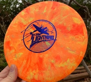P-38 Lightning #2 Hookshot PFN (Free Innova Pin) Orange New OOP Disc Golf #826 - Picture 1 of 11