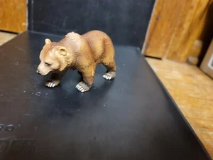 Brown Grizzly Bear Schleich 2003 Action Figure Wildlife Toy Germany VTG S5 - Picture 1 of 9