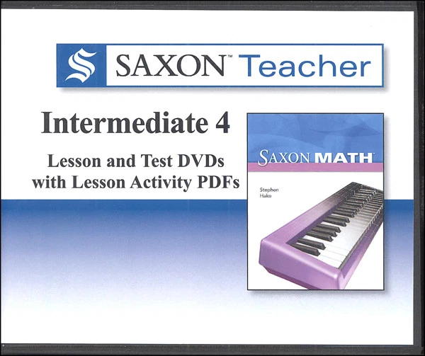 Saxon Math Teacher Intermediate 4 Lesson & Test DVDs / CD-ROMs NEW! - Image 1 of 1