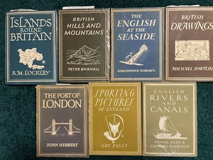 Lot of 7 - Britain in Pictures - All 1st Print - Color Plates - HC/DJ - 1940's - Picture 1 of 6