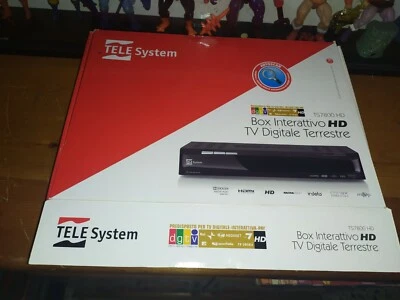 BOX INTERATTIVO TELE SYSTEM HD DIGITALE TERRESTRE TS 7800 HD - Immagine 1 di 2