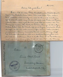 GOLDPATH: ALEMANIA SEGUNDA GUERRA MUNDIAL CORREO DE CAMPAÑA CON CARTA CV750_P01 - Imagen 1 de 2