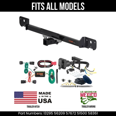 For 14-24 Ram ProMaster 2500 Trailer Hitch +7Pin Wiring Fits All Models Curt Tow - Image 1 of 4