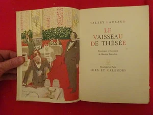 LARBAUD (Valery) - Le Vaisseau de Thésée. - Imagen 1 de 4