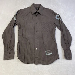 G-Star Raw Men's Medium Core G.S. Slim Shirt L/S Striped Logos - Picture 1 of 10