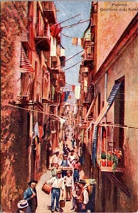 Postcard  Palermo Quartiere della Kalsa Italy - Picture 1 of 2