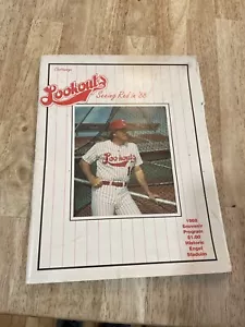 1988 Pete Rose Chattanooga Lookouts Minor League Baseball Program Super Rare VTG - Picture 1 of 4