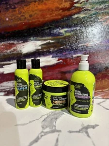 Esha Girl Natural Shampoo, Leave In, Conditioner, & Curl Defining Smoothie - Picture 1 of 9