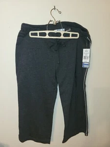 NYL Mujer Talla M Capri Nuevo Con Etiquetas Gris Mármol Nuevo Con Etiquetas Cintura Elástica Dibujar Cuerda Blanco Co - Imagen 1 de 24