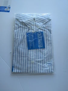 VINTAGE Lands End Shirt Mens 17-33 Long Sleeve Button Down Shirt Made In USA - Picture 1 of 5