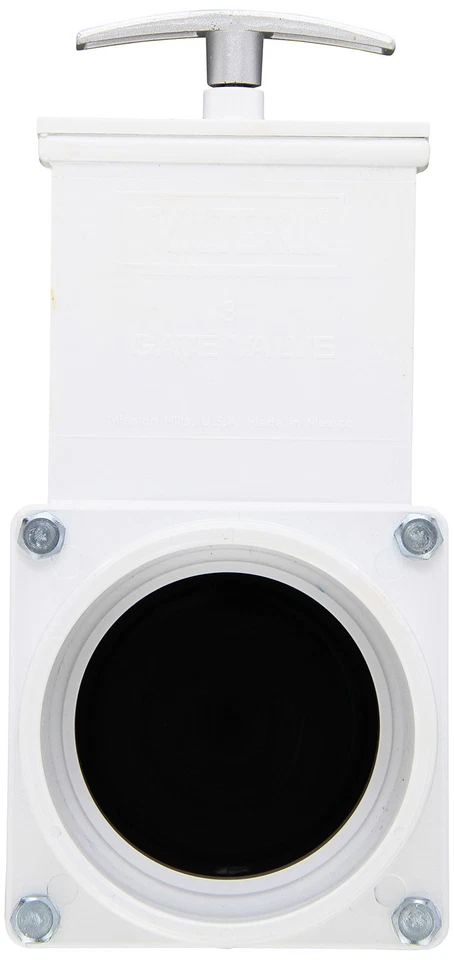 6301M PVC Gate Valve, Black, 3 Slip w/Metal Handle - Image 1 of 1