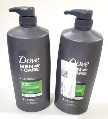 Dove Men + Care 2-in-1 Shampoo + Conditioner, Fresh & Clean (40 fl.oz.)-*2 Pack* - Image 1 of 4