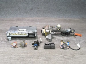01-02 LEXUS GS300 2JZGE A/T ECM ECU IGNITION GLOVE DOOR TRUNK LOCK KEY SET OEM - Picture 1 of 24