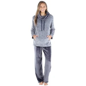Sleepyheads Womens Fleece Pajamas Pullover with Pockets and Pants 2 Piece Medium - Picture 1 of 16