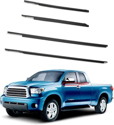 For 2007-2018 Toyota Tundra Double Cab Window Moulding Weatherstrip Seal-Belt Fc - Image 1 of 4