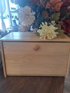 wood bread box vintage - Picture 1 of 5