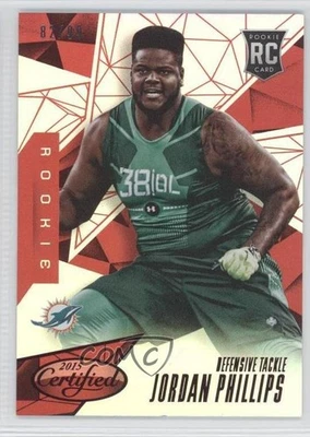 2015 Certified Rookies Mirror Red /99 Jordan Phillips #195 Rookie RC - Image 1 of 2