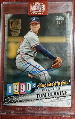 2023 Topps Archives Tom Glavine On Card Auto 1/1 Db-43 — 第 1/2 张图片