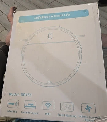 BR151 Robotic Vacuum Cleaner / Mop - Black - Image 1 of 2