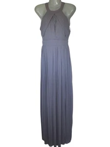 W15# Brandneu mit Etikett TFNC London Damen 100 % Polyester dunkel fliederfarben Maxi gefüttert Ballkleid 8 - Bild 1 von 10