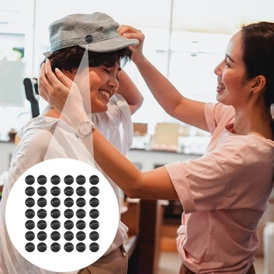 100 piezas broche pasador trasero corbatas negras embrague pasador de goma Foto 1 de 4