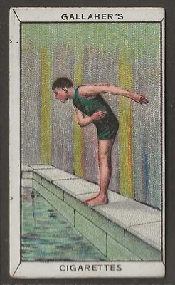 GALLAHER-SPORTS SERIES 1912-#049- SWIMMING - RACING DIVE - Image 1 of 2
