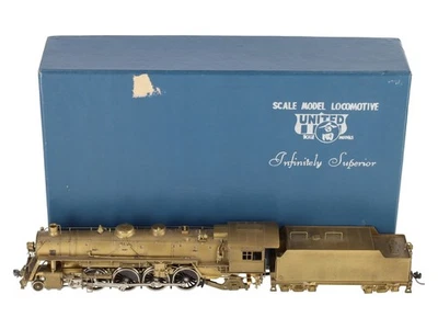 PFM HO BRASS Western Pacific 4-8-2 Steam Locomotive & Tender LN/Box - Image 1 of 4