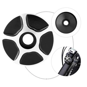 Cubierta superior de auriculares con vástago de bicicleta de carretera sin rosca de aluminio negra MHTU - Imagen 1 de 9