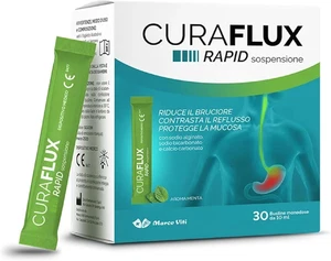 CURAFLUX RAPID Sospensione Orale 30 Stick Pack Da 10 Ml – Con Sodio Alginato, Bi - Foto 1 di 12