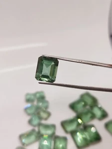 Green Amethyst Hydro 9x11–15x20mm Octagon Emerald Cut Gem - Picture 1 of 7