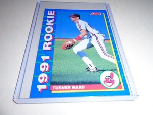 1991 Score ROOKIE #4 TURNER WARD  CLEVELAND INDIANS 
