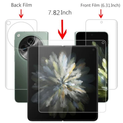 For OnePlus Open, Hydrogel Soft Film HD Clear 3in1 Full Cover Screen Protector - Image 1 of 4