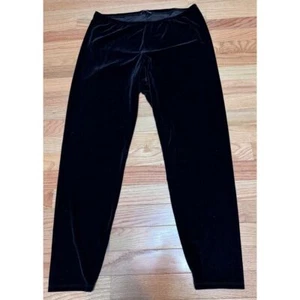 Eileen Fisher Velvet Pants Sz Large Old Money Quiet Luxury Minimalist Capsule - Picture 1 of 4