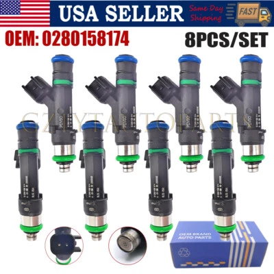 8 piezas inyectores de combustible para Ford F-150 Expedition Lincoln Navigator 5,4 L 0280158174 Foto 1 de 4