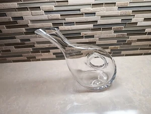 Lenox Wine Decanter Tuscany Classics Pierced Clear Crystal Pitcher Carafe 48 Oz  - Picture 1 of 9