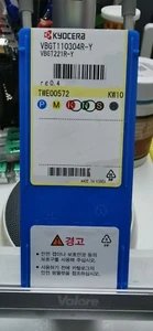 KYOCERA INSERTS VBGT 110304R-Y  KW10 - BOX OF 10PCS - Picture 1 of 3