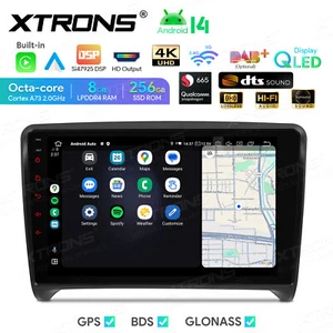 CarPlay Android 14 8-Core 256G Car Stereo Radio GPS SatNav for Audi TT 2006-2012 - Picture 1 of 19