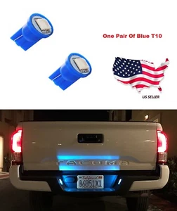 192 194 W5W 168 Xenon Brand New 2 Pcs Blue T10 1-SMD Wedge 5050 LED Light Bulbs - Picture 1 of 4