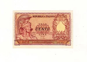 100 LIRE "ITALIA ELMATA" SUP/FDS - Foto 1 di 2