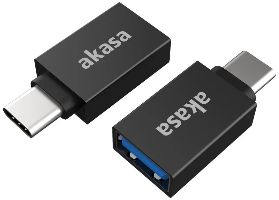 AKASA - USB 3.2 Gen 2 USB-C Male to USB-A Female Adaptor, 2 Pack - Image 1 of 1